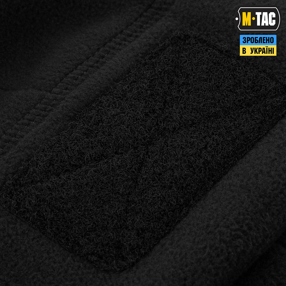 Шапка M-Tac Watch Cap Elite флис с липучкой Black Фото 4